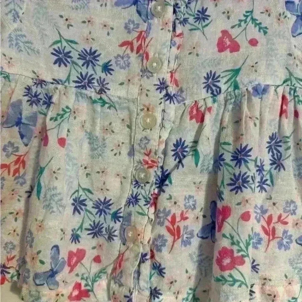 6m OshKosh B'Gosh Girls' Tops, floral EUC - Picture 2 of 4